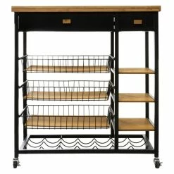 Desserte En Bambou Et Métal Nera 5five 8 Desserte En Bambou Et Métal Nera 5five -Ledepot-bailleul Soldes Magasin desserte en bambou et metal nera 5five 6