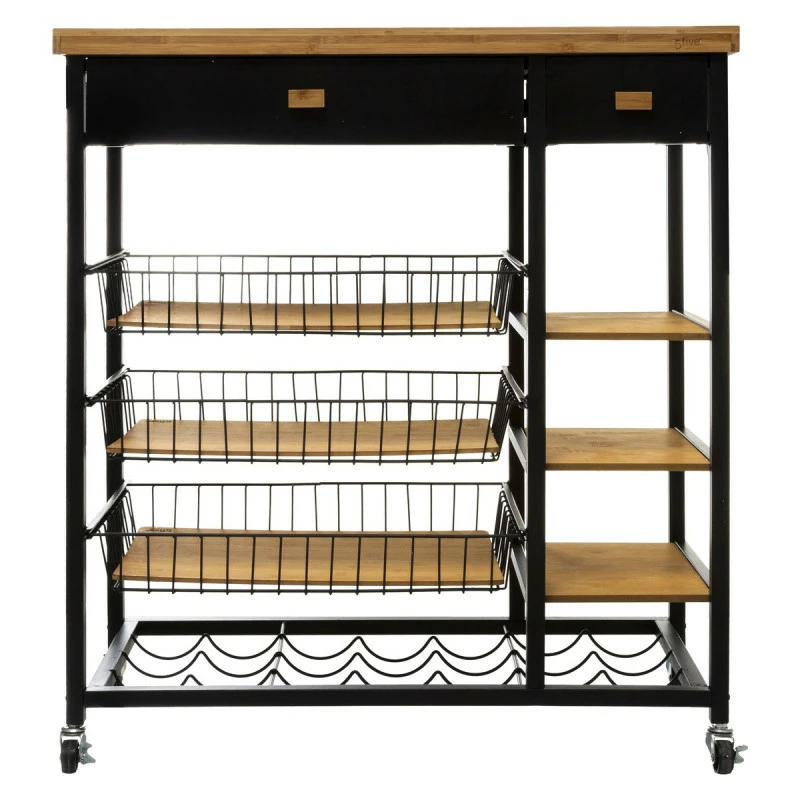 Desserte en bambou et métal Nera 5five Desserte En Bambou Et Métal Nera 5five -Ledepot-bailleul Soldes Magasin desserte en bambou et metal nera 5five 6