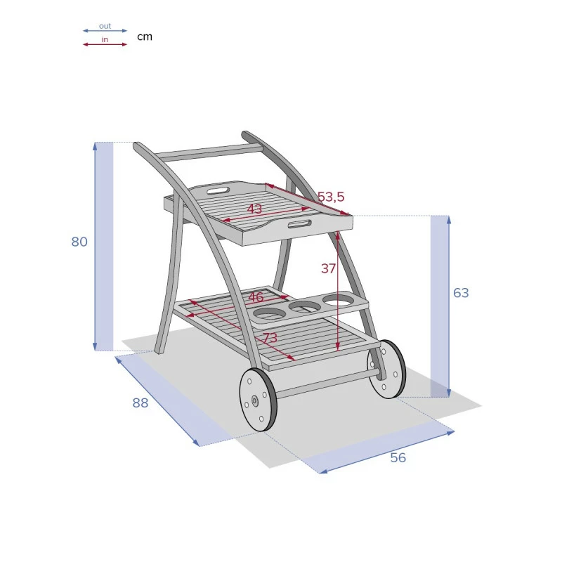 Desserte extérieure Tiwi acacia Hespéride Desserte Extérieure Tiwi Acacia Hespéride -Ledepot-bailleul Soldes Magasin desserte exterieur tiwi acacia hesperide 3