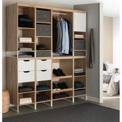 Dressing Module L40 2 étagères 1 Porte Orso 5 Dressing Module L40 2 étagères 1 Porte Orso -Ledepot-bailleul Soldes Magasin dressing module l40 2 etageres 1 porte orso 3