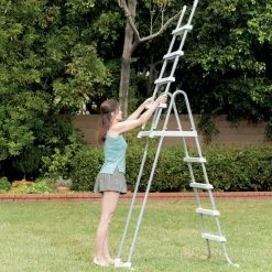 Echelle De Sécurité 1,32 M Avec Plateforme Intex -Ledepot-bailleul Soldes Magasin echelle de securite 132 m avec plateforme intex 2