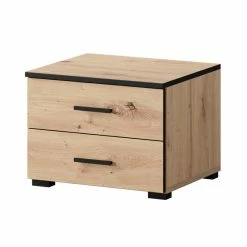 Ensemble De 2 Chevets 2 Tiroirs Nantes Noir Et Bois 5 Ensemble De 2 Chevets 2 Tiroirs Nantes Noir Et Bois -Ledepot-bailleul Soldes Magasin ensemble de 2 chevets 2 tiroirs nantes noir et bois 3