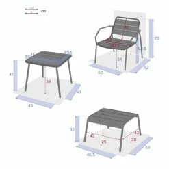 Ensemble Extérieur Duo Relax Phuket Bleu Canard Hespéride -Ledepot-bailleul Soldes Magasin ensemble exterieur duo relax phuket bleu canard hesperide 6