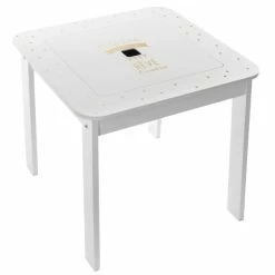 Ensemble Table + 2 Tabourets Enfant Blanc Doré Dream Atmosphera 4 Ensemble Table + 2 Tabourets Enfant Blanc Doré Dream Atmosphera -Ledepot-bailleul Soldes Magasin ensemble table 2 tabourets enfant blanc dore dream atmosphera 2