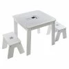 Ensemble Table + 2 Tabourets Enfant Blanc Gris Dream Atmosphera 1 Ensemble Table + 2 Tabourets Enfant Blanc Gris Dream Atmosphera -Ledepot-bailleul Soldes Magasin ensemble table tabourets enfant blanc gris dream atmosphera