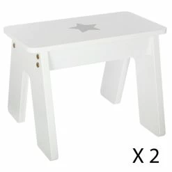 Ensemble Table + 2 Tabourets Enfant Blanc Gris Dream Atmosphera 5 Ensemble Table + 2 Tabourets Enfant Blanc Gris Dream Atmosphera -Ledepot-bailleul Soldes Magasin ensemble table tabourets enfant blanc gris dream atmosphera 3