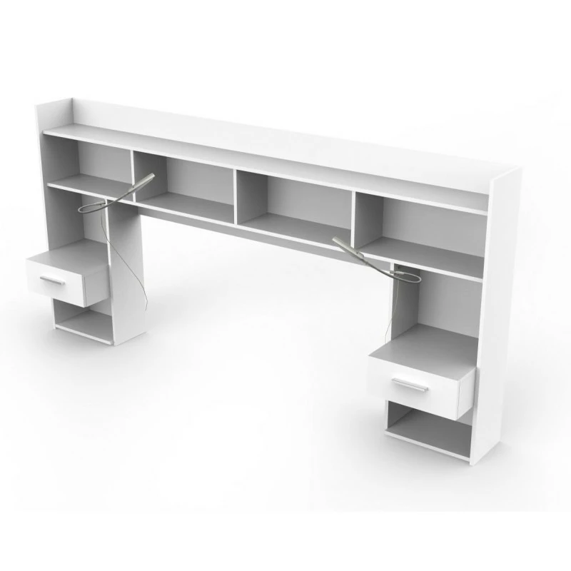 Environnement de lit blanc perle SEATTLE Demeyere Environnement De Lit Blanc Perle SEATTLE -Ledepot-bailleul Soldes Magasin environnement de lit blanc perle seattle