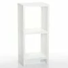 Étagère 2 Cases Blanche -Ledepot-bailleul Soldes Magasin etagere 2 cases