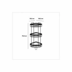 Etagère D'angle 3 Niveaux Métal Noir Mayaj 5Five 3 Etagère D'angle 3 Niveaux Métal Noir Mayaj 5Five -Ledepot-bailleul Soldes Magasin etagere d angle 3 niveaux metal noir mayaj 5five 1