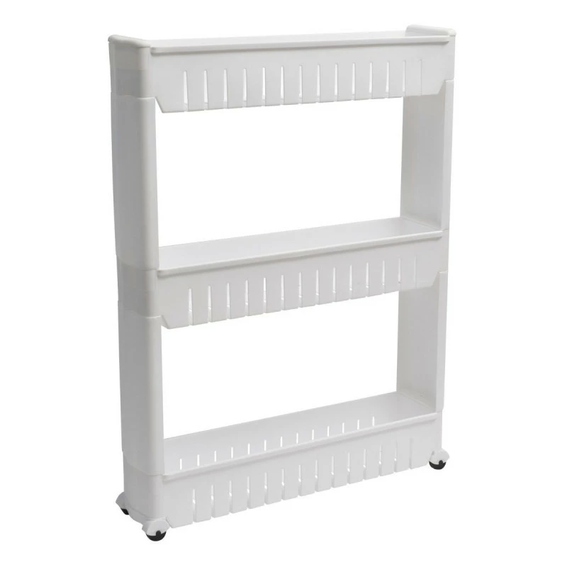 Étagère de rangement passe-partout blanc sur roulettes Étagère De Rangement Passe-partout Blanc Sur Roulettes -Ledepot-bailleul Soldes Magasin etagere de rangement passe partout blanc sur roulettes