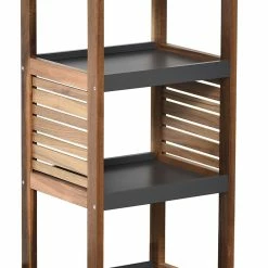 Etagère De Salle De Bain 5 Niveaux H108 Cm En Acacia -Ledepot-bailleul Soldes Magasin etagere de salle de bain 5 niveaux en acacia 1
