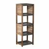 Etagère De Salle De Bain 5 Niveaux H108 Cm En Acacia -Ledepot-bailleul Soldes Magasin etagere de salle de bain 5 niveaux en acacia
