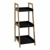 Etagère Inclinée 3 Niveaux Noir Natureo 5Five -Ledepot-bailleul Soldes Magasin etagere inclinee 3 niveaux noir natureo 5five