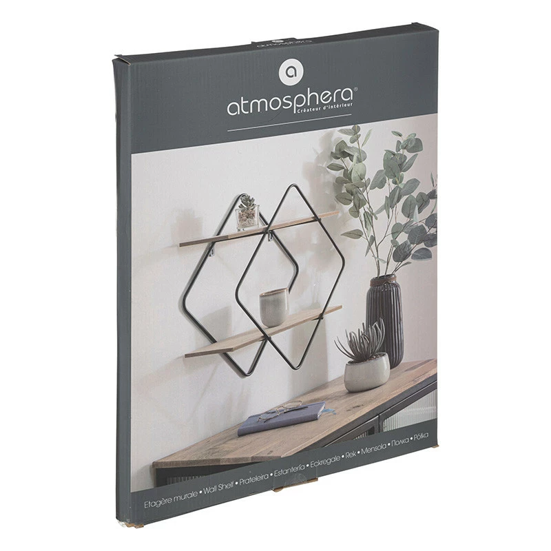 Etagère murale métal et bois Nena Atmosphera Etagère Murale Métal Et Bois Nena Atmosphera -Ledepot-bailleul Soldes Magasin etagere metal et bois nena atmosphera 1