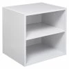 Etagère Murale 2 Niveaux Blanc Fixup 5Five -Ledepot-bailleul Soldes Magasin etagere murale 2 niveaux blanc fixup 5five