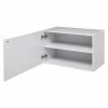 Etagère Murale 2 Niveaux + Porte 57x30 Blanc Fixup 5Five -Ledepot-bailleul Soldes Magasin etagere murale 2 niveaux porte 57x30 blanc fixup 5five