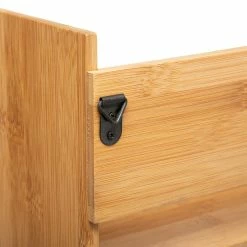 Etagère Murale Bambou Avec Crochets 5Five -Ledepot-bailleul Soldes Magasin etagere murale bambou avec crochets 5five 3