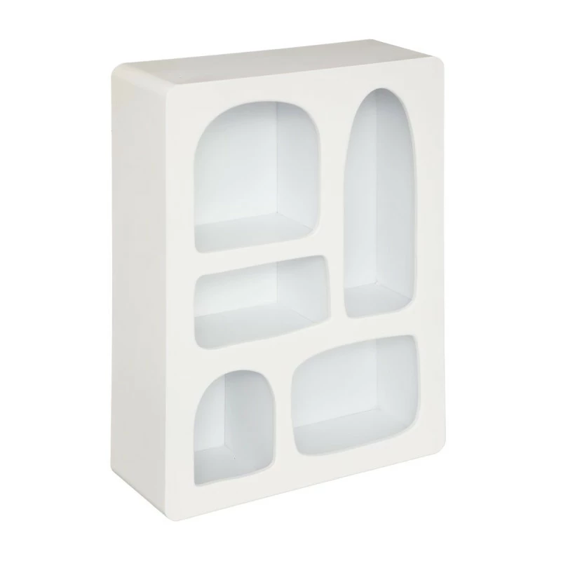 Etagère murale Rivi blanche 45x65 Atmosphera Etagère Murale Rivi Blanche 45x65 Atmosphera -Ledepot-bailleul Soldes Magasin etagere murale rivi blanche 45x65 atmosphera