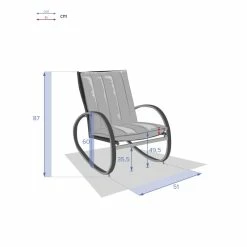 Fauteuil à Bascule Nevada Noir Graphite Hespéride -Ledepot-bailleul Soldes Magasin fauteuil a bascule nevada noir graphite hesperide 4