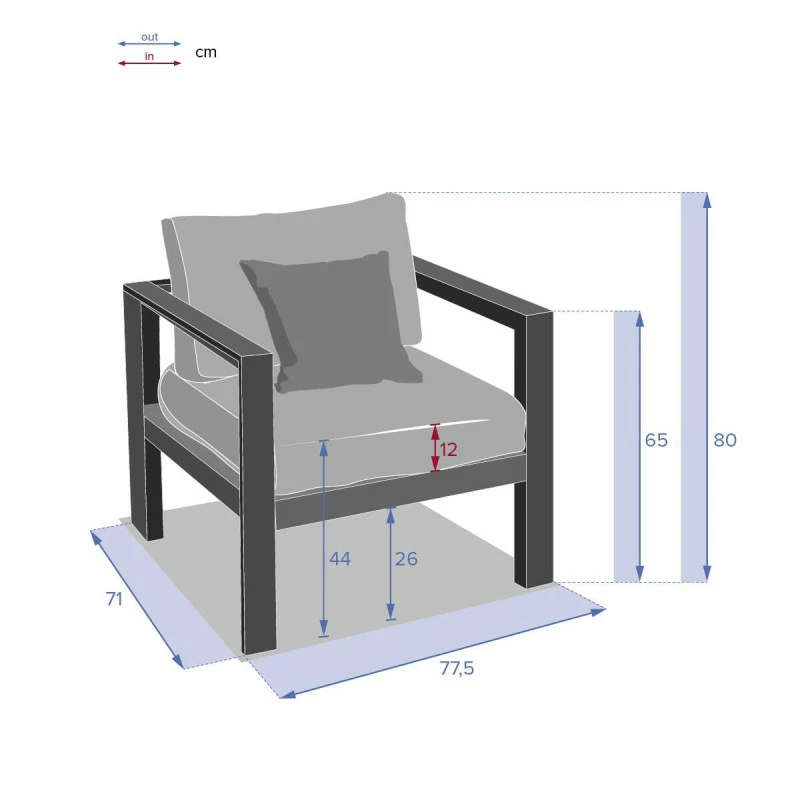 Fauteuil de jardin Evasion tonka Hespéride Fauteuil De Jardin Evasion Tonka Hespéride -Ledepot-bailleul Soldes Magasin fauteuil de jardin evasion tonka hesperide 4