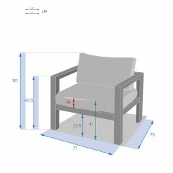 Fauteuil De Jardin Jauca Noisette / Gris Boisé Hespéride 4 Fauteuil De Jardin Jauca Noisette / Gris Boisé Hespéride -Ledepot-bailleul Soldes Magasin fauteuil de jardin jauca noisette gris boise hesperide 2