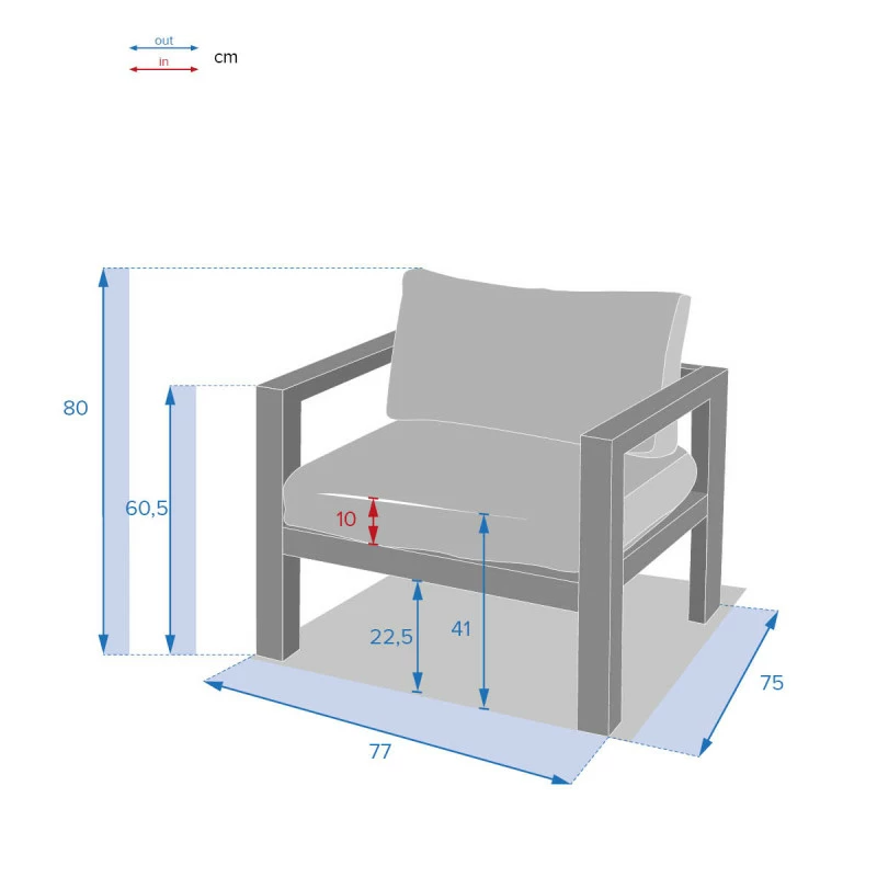 Fauteuil de jardin Jauca noisette / gris boisé Hespéride Fauteuil De Jardin Jauca Noisette / Gris Boisé Hespéride -Ledepot-bailleul Soldes Magasin fauteuil de jardin jauca noisette gris boise hesperide 2