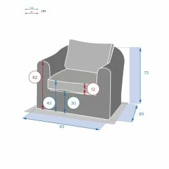 Fauteuil Détente Moorea Hespéride Terre Ombre -Ledepot-bailleul Soldes Magasin fauteuil detente moorea hesperide terre ombre 1 3