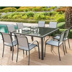 Fauteuil Empilable Piazza Hespéride Galet/graphite -Ledepot-bailleul Soldes Magasin fauteuil empilable piazza hesperide galet graphite 5