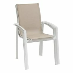 Fauteuil Extérieur Axant Lin/blanc Hespéride -Ledepot-bailleul Soldes Magasin fauteuil exterieur axant linblanc hesperide 2