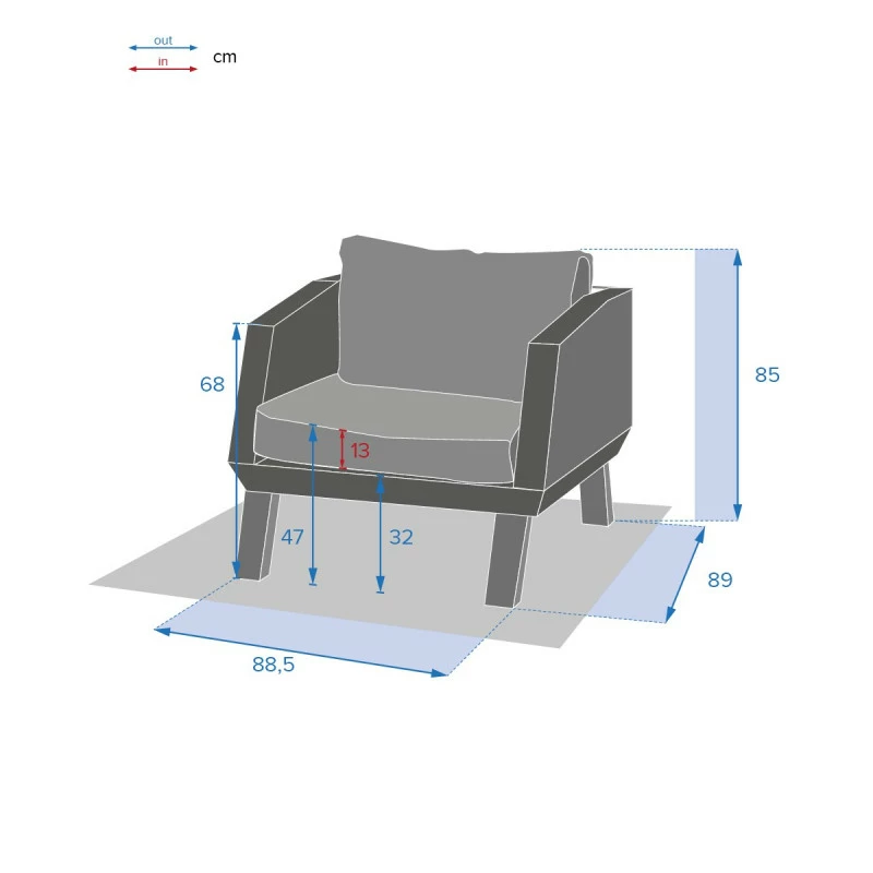Fauteuil extérieur Axiome Hespéride Fauteuil Extérieur Axiome Hespéride -Ledepot-bailleul Soldes Magasin fauteuil exterieur axiome hesperide 3