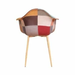 Fauteuil Oraz Patchwork Rouge -Ledepot-bailleul Soldes Magasin fauteuil oraz patchwork rouge 2