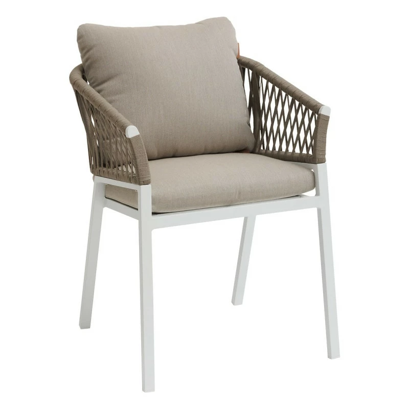 Fauteuil Oriengo mailles taupe/blanc Hespéride Fauteuil Oriengo Mailles Taupe/blanc Hespéride -Ledepot-bailleul Soldes Magasin fauteuil oriengo mailles taupeblanc hesperide