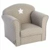 ATMOSPHERA Fauteuil Pour Enfant Taupe Décor étoiles -Ledepot-bailleul Soldes Magasin fauteuil pour enfant taupe decor etoiles