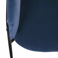 Fauteuil Velours Bleu Siron Atmosphera -Ledepot-bailleul Soldes Magasin fauteuil velours bleu atmosphera 2