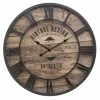 Horloge D80 Métal Et Bois Oscar Atmosphera -Ledepot-bailleul Soldes Magasin horloge d80 metal et bois oscar atmosphera