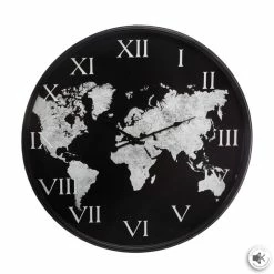 Horloge Monde Métal D57 Atmosphera