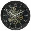 Horloge Noire Mécanisme Animé Luxe Atmosphera -Ledepot-bailleul Soldes Magasin horloge noire mecanisme anime luxe atmosphera