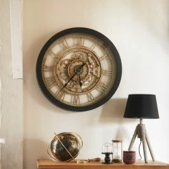 Horloge Style Mécanique 60 Cm Atmosphera -Ledepot-bailleul Soldes Magasin horloge style mecanique 60 cm atmosphera 4
