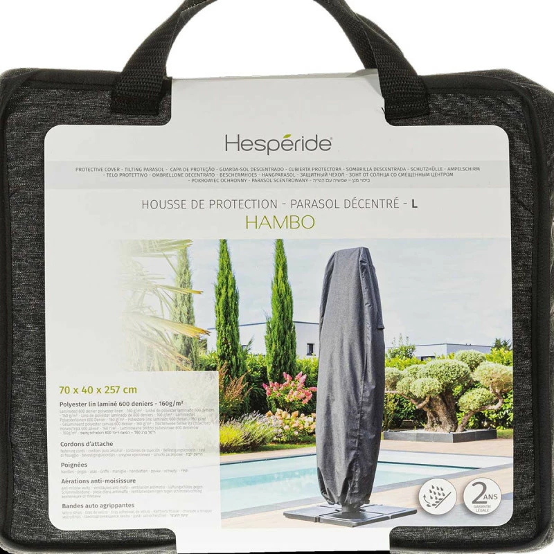 Housse de protection pour parasol déporté L Hambo Hespéride Housse De Protection Pour Parasol Déporté L Hambo Hespéride -Ledepot-bailleul Soldes Magasin housse de protection pour parasol deporte l hambo hesperide 2