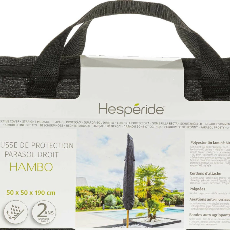 Housse de protection pour parasol droit Hambo Hespéride Housse De Protection Pour Parasol Droit Hambo Hespéride -Ledepot-bailleul Soldes Magasin housse protection pour parasol droit hambo hesperide 2