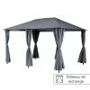 Jeu De 6 Rideaux Gris Ardoise Pour Tonnelle Santorini Et Thira -Ledepot-bailleul Soldes Magasin jeu de 6 rideaux gris ardoise pour la tonnelle santorini 3 x 4m