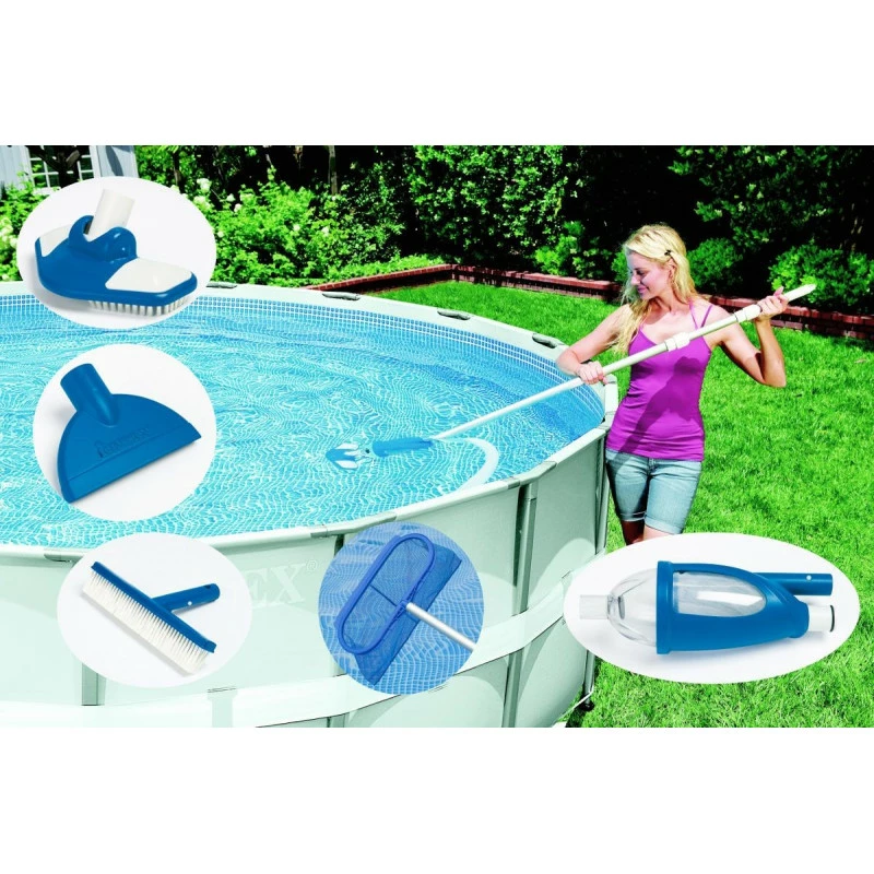 Kit d'entretien piscine luxe Vac+ Intex Kit D'entretien Piscine Luxe Vac+ Intex -Ledepot-bailleul Soldes Magasin kit d entretien piscine luxe intex 5