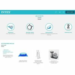 Kit Piscine Prism Ovale 5,03 X 2,74 M Intex 4 Kit Piscine Prism Ovale 5,03 X 2,74 M Intex -Ledepot-bailleul Soldes Magasin kit piscine prism ovale 503 m intex 2