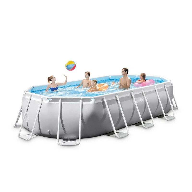 Kit piscine Prism ovale 6,10 x 3,05 m Intex Kit Piscine Prism Ovale 6,10 X 3,05 M Intex -Ledepot-bailleul Soldes Magasin kit piscine prism ovale 61 m intex 1