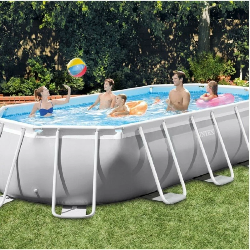 Kit piscine Prism ovale 6,10 x 3,05 m Intex Kit Piscine Prism Ovale 6,10 X 3,05 M Intex -Ledepot-bailleul Soldes Magasin kit piscine prism ovale 61 m intex 3