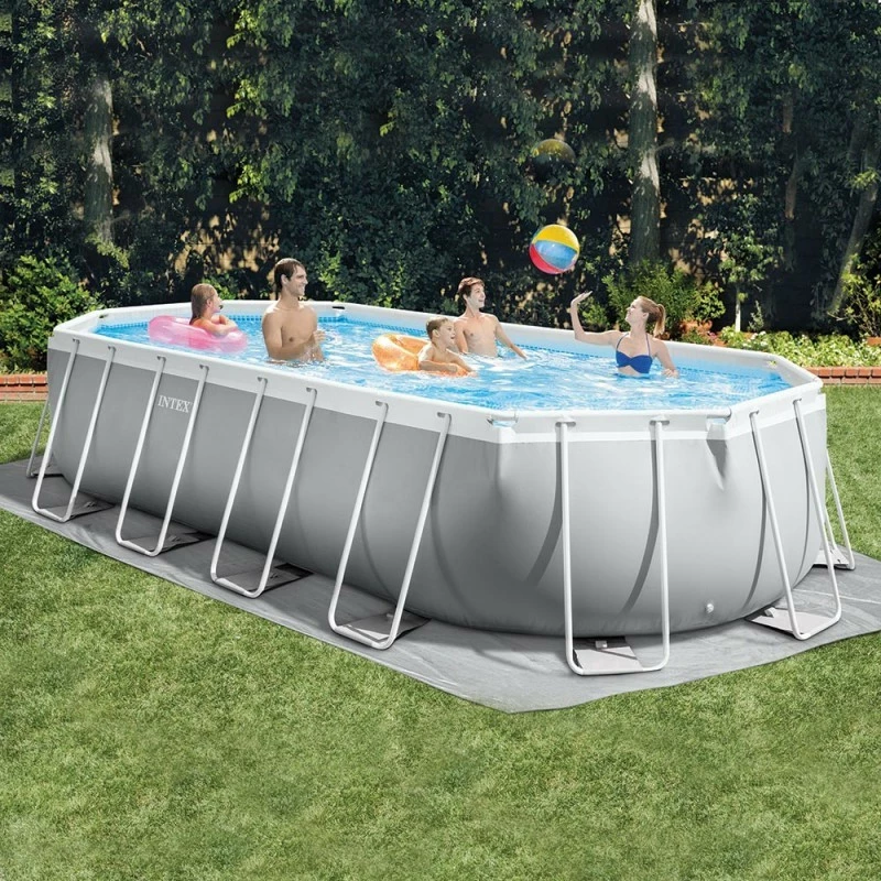 Kit piscine Prism ovale 6,10 x 3,05 m Intex Kit Piscine Prism Ovale 6,10 X 3,05 M Intex -Ledepot-bailleul Soldes Magasin kit piscine prism ovale 61 m