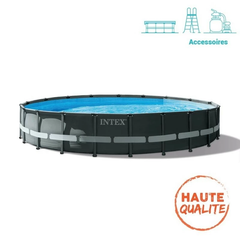 Kit piscine tubulaire Ultra Frame 6.10xH1.22m Intex Kit Piscine Tubulaire Ultra Frame 6.10xH1.22m Intex -Ledepot-bailleul Soldes Magasin kit piscine tubulaire ultra frame 610xh122m