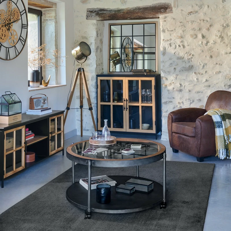 Lampadaire métal et bois Ebor bronze Atmosphera Lampadaire Métal Et Bois Ebor Bronze Atmosphera -Ledepot-bailleul Soldes Magasin lampadaire metal et bois ebor bronze atmosphera h 152 cm 1