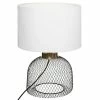 Lampe Grille Emie Noir Et Blanc Atmosphera -Ledepot-bailleul Soldes Magasin lampe grille emie noir et blanc atmosphera