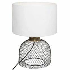 Lampe Grille Emie Noir Et Blanc Atmosphera